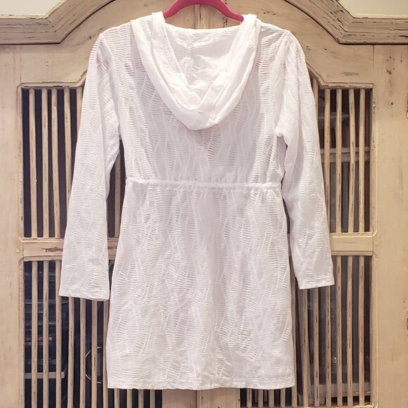 J Valdi White Hooded Bathing Suit Cover Up - Picture 5 of 9